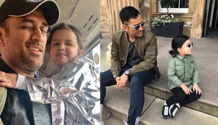 MS Dhoni&#039;s daughter Ziva scares daddy cool with an adorable &#039;boo&#039; shout, video goes viral - Watch