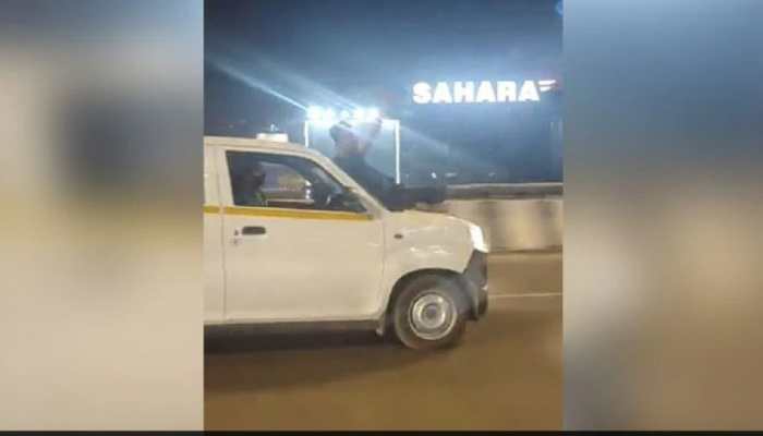 Man arrested by Mumbai Police for sitting on the bonnet of a moving car