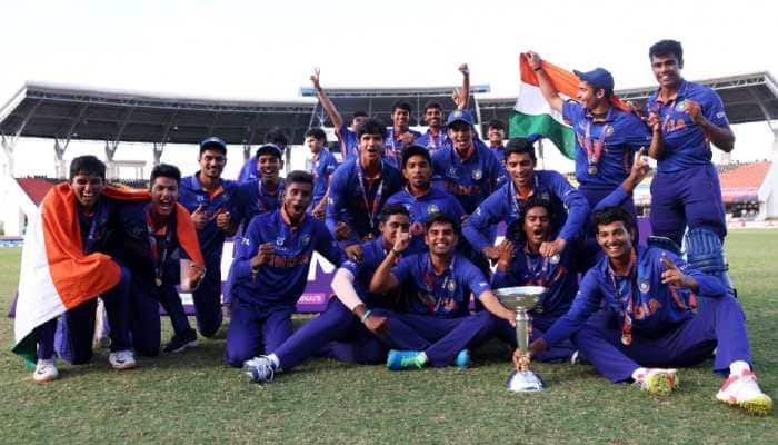 Team India defeated England U19 side to win the ICC U19 World Cup 2022 for a record 5th time on Saturday. Yash Dhull's side defeated England by 4 wickets in the final. (Photo: ICC)