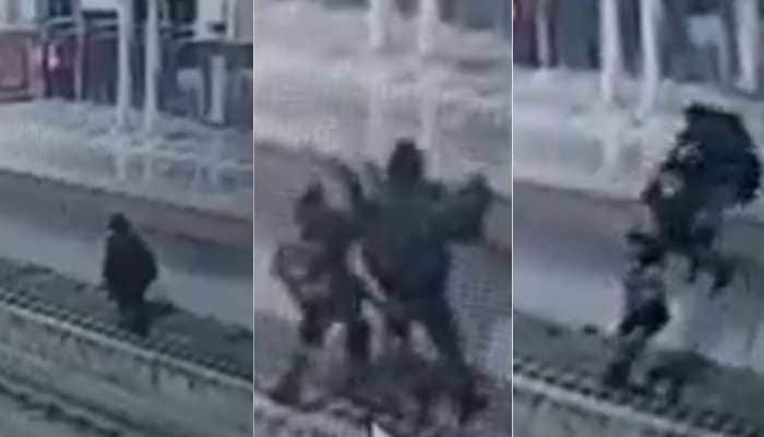 WATCH: CISF personnel rescues man after he falls on Delhi Metro track  