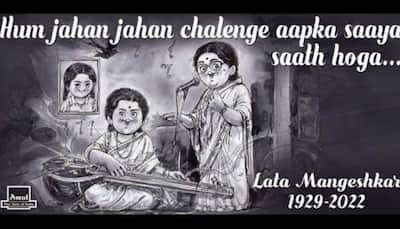 'Hum jahan jahan chalengye apka saaya sath hoga': Amul pays tribute to legendary singer Lata Mangeshkar