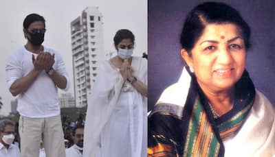 SRK makes dua at Lata Mangeshkar’s funeral, netizens hail it as ‘best example of secular India’