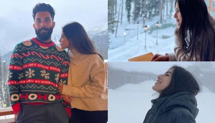 Mouni Roy-Suraj Nambiar&#039;s winter honeymoon is all about cuddles, books and snow, see pics