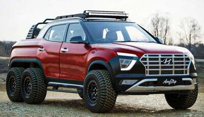 Hyundai Creta SUV imagined as a 6x6 pickup-truck looks solid: Check here