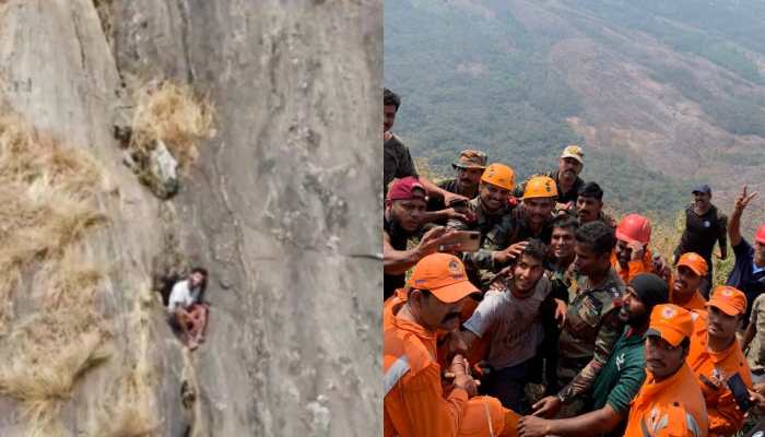 Man trapped on mountain face in Kerala&#039;s Palakkad for nearly 2 days rescued by Indian Army