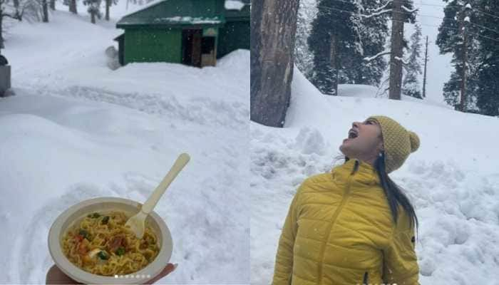 Newlyweds Mouni Roy and Suraj Nambiar&#039;s Kashmir honeymoon is all about ‘snow’ and &#039;pahado ki Maggi&#039;