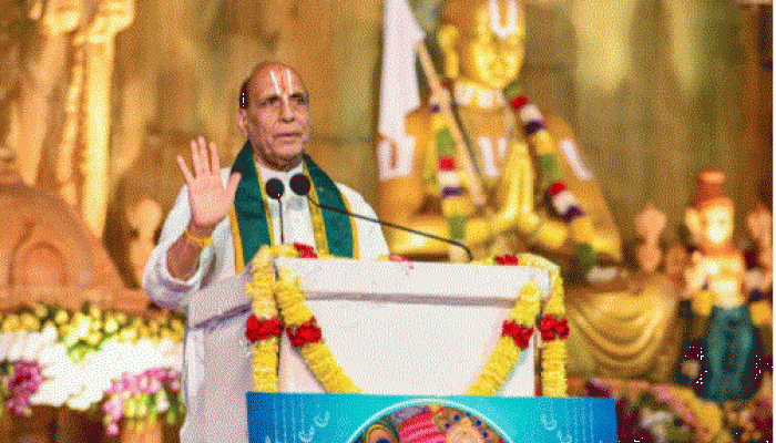 Swami Ramanujacharya freed religion and Hindu saint tradition from clutches of caste: Rajnath Singh 