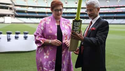 Cricket diplomacy: EAM Jaishankar gifts his Australian counterpart bat signed by Virat Kohli during Quad FMs' meet