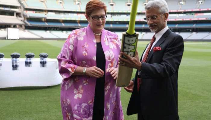 Cricket diplomacy: EAM Jaishankar gifts his Australian counterpart bat signed by Virat Kohli during Quad FMs' meet