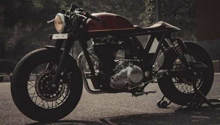 This modified Royal Enfield Classic 500 gives Cafe Racer vibe, check pics