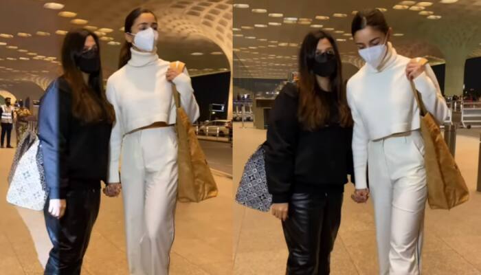 Alia Bhatt jets off to Berlin with sister Shaheen Bhatt for &#039;Gangubai Kathiawadi&#039; world premiere: WATCH