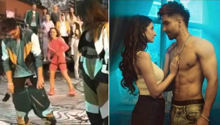 Harrdy Sandhu&#039;s pants slip off while dancing with Palak Tiwari on Bijlee Bijlee song, shares BTS video of his oops moment!