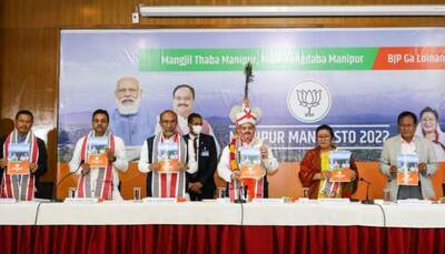 BJP releases manifesto for Manipur, promises free laptops, scooters for female students, Rs 100 crore start-up fund 