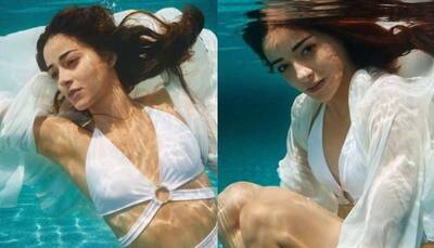 'Jalpari' Ananya Panday explores her swimming pool's 'gehraiyaan' in sultry white bikini, see pics