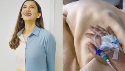 Gauahar Khan shares pic from the hospital with IV drip attached to hand, informs she is better now