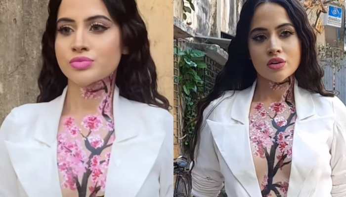 Urfi Javed paints cherry blossoms on her body, netizens say &#039;this actually looks nice&#039;