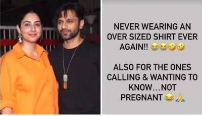 Disha Parmar rubbishes pregnancy rumours, says ‘won't wear oversized shirt again’!