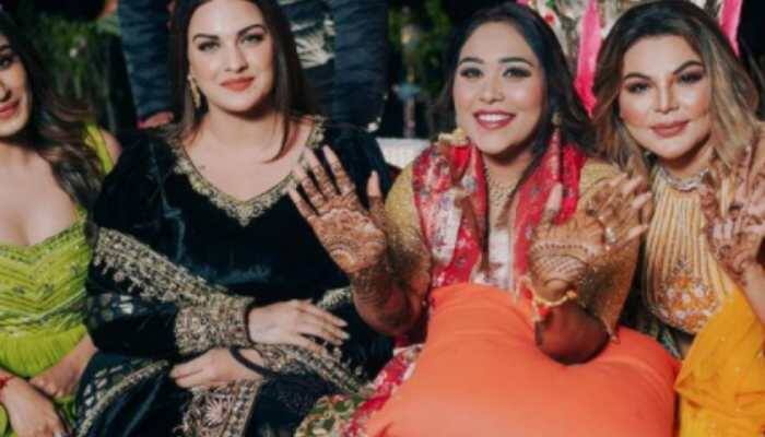 Afsana Khan is all smiles in her pre-wedding festivities pics, Rakhi Sawant celebrates with her