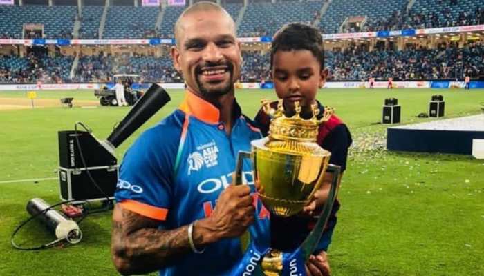 Separated Shikhar Dhawan&#039;s emotional meet with son after 2 years - WATCH