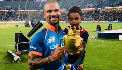 Separated Shikhar Dhawan's emotional meet with son after 2 years - WATCH
