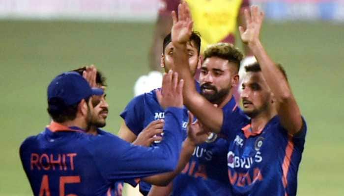 Team India pacer Harshal Patel recorded his best bowling figures in T20Is. His previous best was 2/25 in his debut match against New Zealand in 2021. (Photo: PTI)
