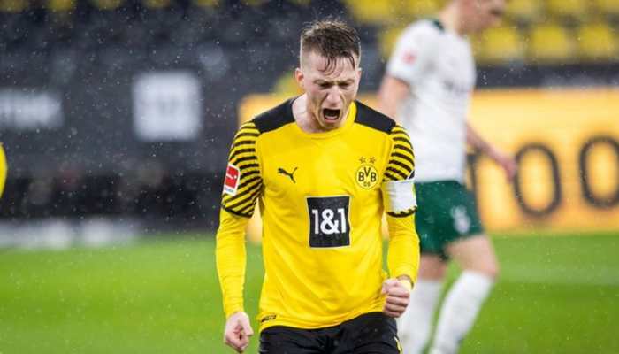 Marco Reus nets brace as Borussia Dortmund hammer Borussia Moenchengladbach 6-0