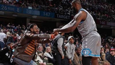 Bollywood star Ranveer Singh meets LeBron James at NBA All-Star Celebrity Game, fans in US chant ‘Apna Time Ayega’ - WATCH