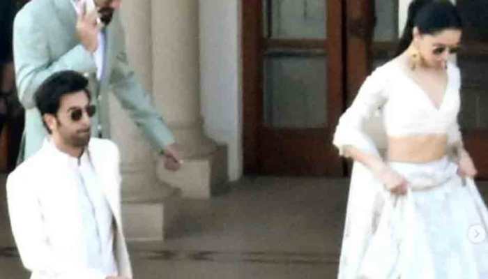 Ranbir Kapoor, Shraddha Kapoor twin in white at Luv Ranjan&#039;s wedding in Agra: PHOTOS