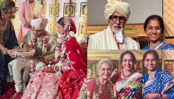 Hema Malini Nude Video - Anmol Ambani weds Khrisha Shah: Amitabh Bachchan, Hema Malini, other celebs  attend starry affair! - Pics | People News | Zee News