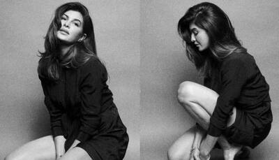 Jacqueline Fernandez shares alluring monochrome pictures with a beautiful message of 'staying grounded'
