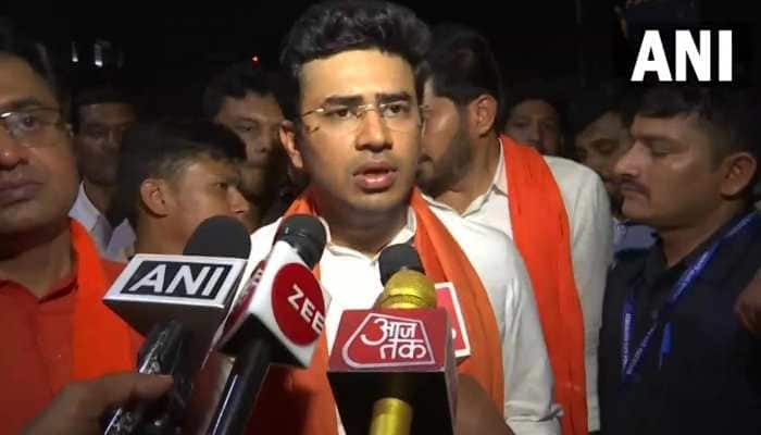 &#039;Kerala model of terror...&#039;: BJP&#039;s Tejasvi Surya after meeting Harsha&#039;s family