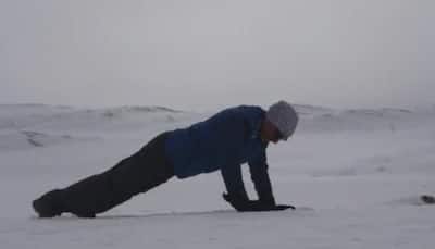 WATCH: 55-year-old ITBP officer does 65 pushups at 17,500 ft in -30 degrees, video goes viral