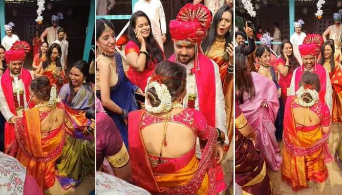 Viral video: Marathi bride and groom&#039;s sassy dance on Samantha Ruth Prabhu&#039;s Oo Antava from Pushpa is PURE GOLD - Watch
