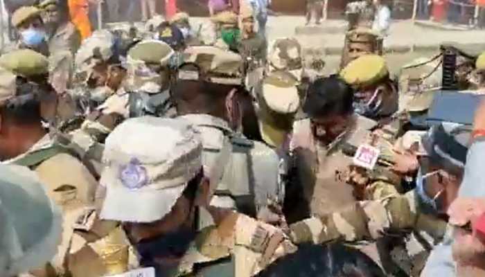 MoS Ajay Mishra casts vote amid heavy security in UP&#039;s Lakhimpur Kheri - Watch