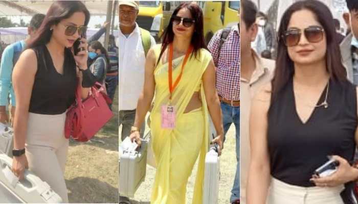 Reena Dwivedi, 2019 Lok Sabha elections&#039; &#039;lady in yellow sari&#039;, now in new avatar in UP polls