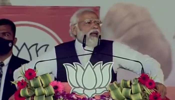 PM Narendra Modi in Kaushambi: 'Parivarwadis looted ration, BJP ended their game with One Nation, One Ration Card'