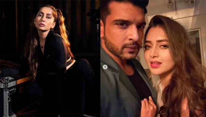 Anusha Dandekar looks HOT at Shibani-Farhan wedding bash, trolls compare her with Karan Kundrra's GF