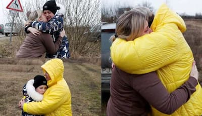 Amid Russian invasion, a woman reunites kids with their mother at Ukrainian border