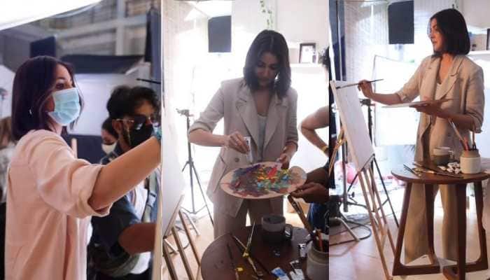 Anushka Sharma turns painter on set, check out her &#039;masterpiece&#039; – WATCH!