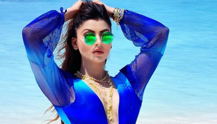 Urvashi Rautela looks like a mermaid in deep blue monokini, raises temperature on Maldives beach: PICS