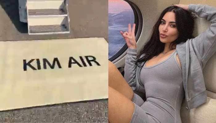Kim Kardashian flies to LA in her brand new $95 million private jet, take a peek inside! - Watch