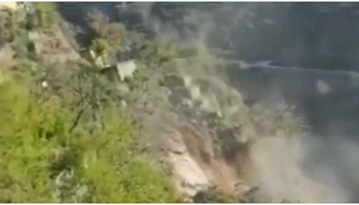 Uttarakhand: Landslide occurs in Rudraprayag&#039; Sari village- Watch