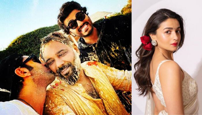 Arjun Kapoor shares photo of Ranbir Kapoor kissing Luv Ranjan, teases Alia Bhatt