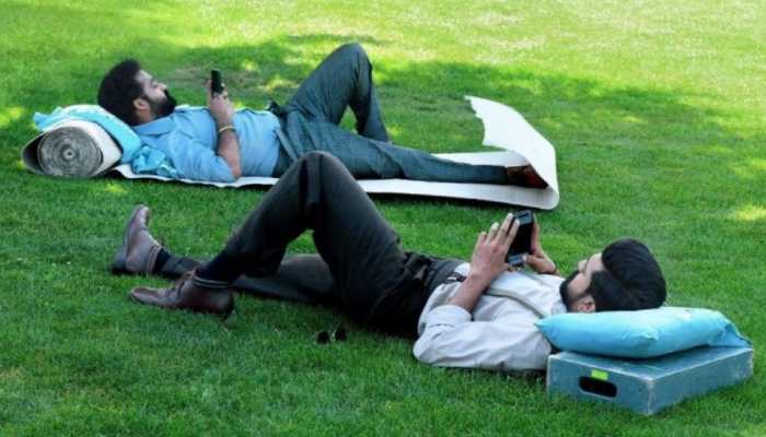 Jr NTR and Ram Charan chillax between shots on 'RRR' shoot