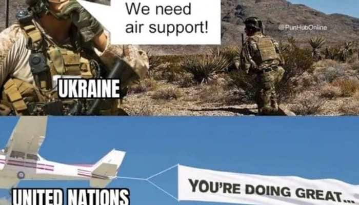 Memes slamming UN, NATO for 'inaction' flood internet as Russia-Ukraine war  intensifies | World News | Zee News