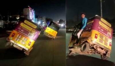 Video of auto rickshaws racing in Hyderabad goes viral, police takes action