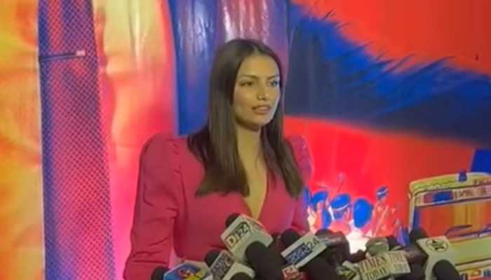 The Big Bull actress Lekha Prajapati papped at a movie screening, fans call her 'Bipasha Basu lookalike'!