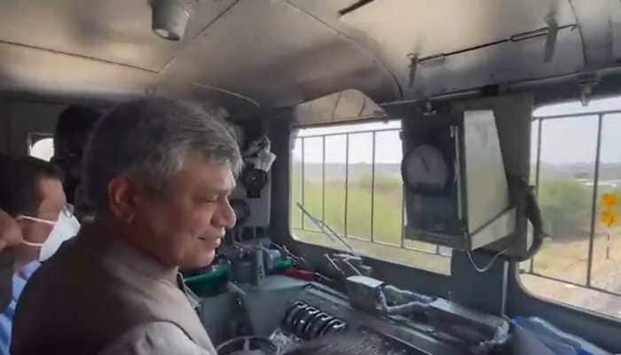 Watch: With Railway Minister on board, speeding trains successfully tests anti-collision system &#039;Kavach&#039;- Video