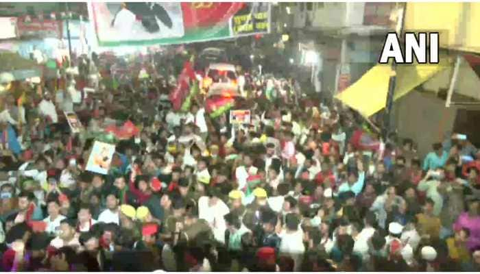 UP polls: Akhilesh Yadav holds roadshow in Varanasi ahead of last phase of election