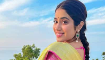 Janhvi Kapoor rings in her 25th birthday in pink-green saree, visits Tirupati with friends: PICS